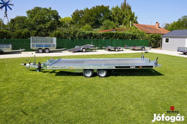 Új Sebal autószállító utánfutó (4.7x2m - 2700kg) akciósan 2.490.000 Ft