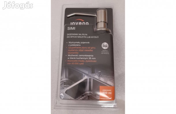 Új Simi Invena pultba, mosogatótálcába építhető adagoló, króm