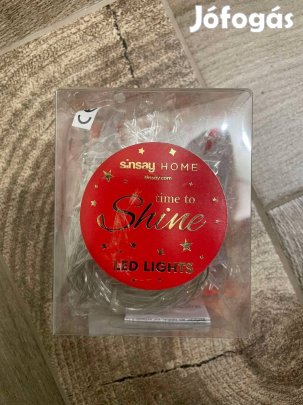 Új Sinsay Home 20 LED-es Karácsonyi Világitás Hópihe Formájú Fényfüzér