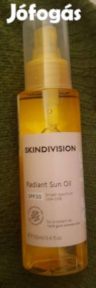 Új Skindivision csillámló SPF30 fényvédő olaj napolaj arany részecskék