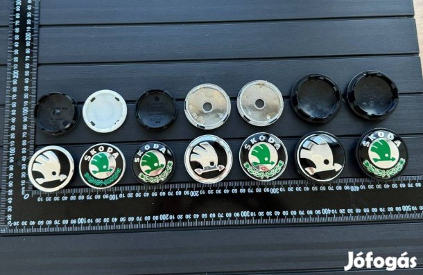 Új Skoda 55mm 56mm 65mm Felni Alufelni Kupak Felnikupak Közép Embléma