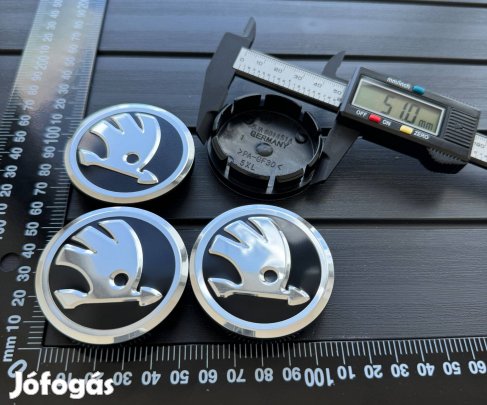 Új Skoda 56mm Felni Alufelni Kupak Felniközép Felnikupak 5JA601151