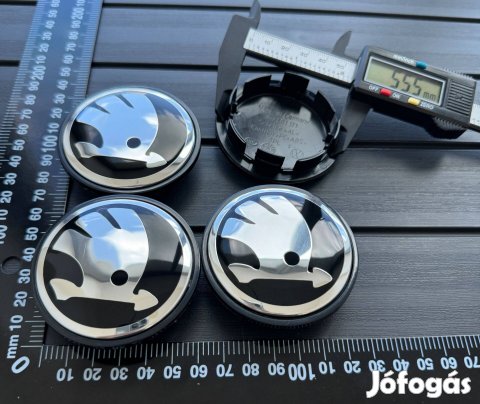 Új Skoda 65mm Felni Alufelni Kupak Felniközép Felnikupak 3B7601171 jel
