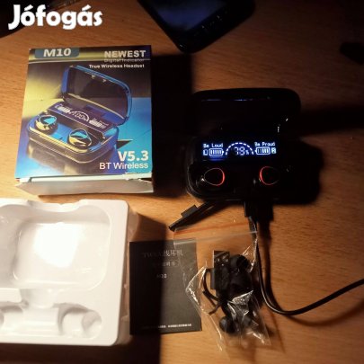 Új Smart fülhallgató M10, V5.3 BT Wireless