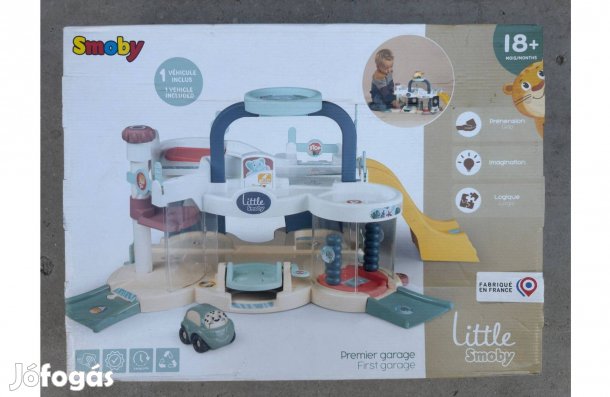 Új Smoby Garázs Autómosóval First Garage Gyerek Játék Autó Gyerekjáték