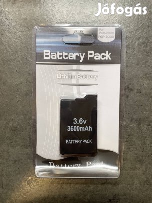 Új Sony PSP Slim 2000/3000 széria 3600mAh akku akkumulátor aksi