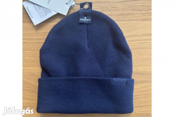 Új Springfield Téli Sapka Akril Sötétkék Kék Meleg