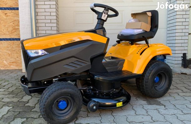 Új Stiga e-Ride S300e akkumulátoros fűnyíró traktor Áfás ár