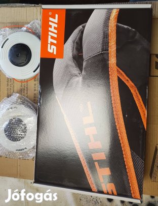 Új Stihl heveder + 2db 46-2 -es damilfej damiladagoló