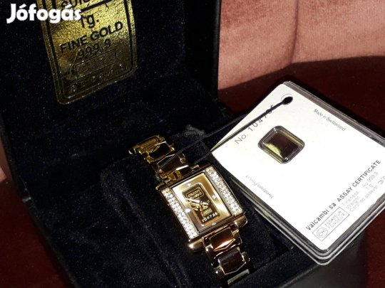 Új Svájci Arany Női Ékszer Karóra, Exkluzív Köves Óra, Luxus Aranyóra