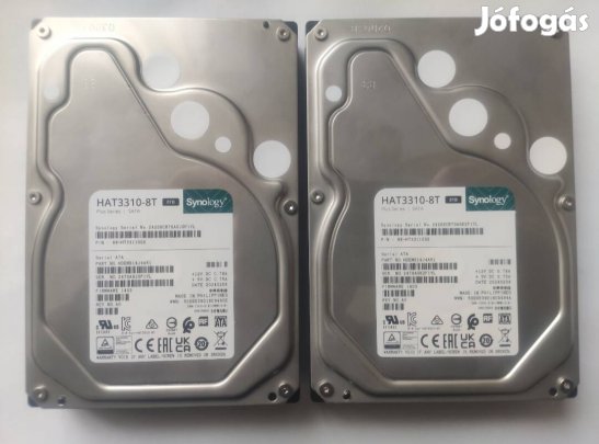 Új Synology HAT3310 8TB Plus 2db!