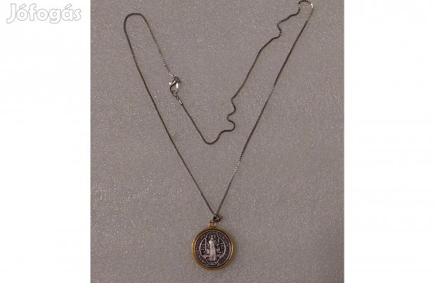 Új Szent Benedek Medál Kereszt Nyaklánc