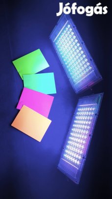 Új Szett 2 db Glostars 100W UV LED reflektor + tartozékok