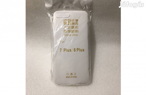 Új Szilikontok Átlátszó szilikon tok iphone 7 / 8 plus vékony védőtok