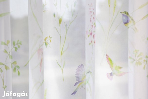 Új Szines madaras, kész függöny Lily (3m x 175 cm)