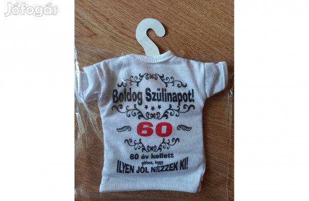 Új Születésnapi 60 év borosüveg poló ajándék