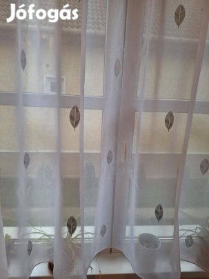 Új Szürke- ezüst leveles függöny (12m x 180 cm)