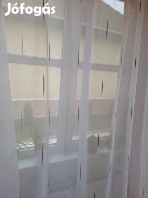 Új Szürke-ezüst csíkos függöny ( 8m x 295 cm)