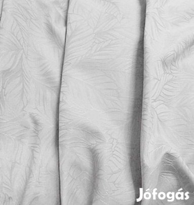 Új Szürke levélmintás sötétítő-dekor függöny (12m x 150 cm)