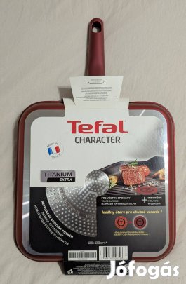 Új Tefal professzionális grillserpenyő, titánium, 26x26 CM