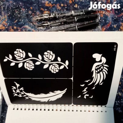 Új Tetoválás Sablon Csomag+Tollak