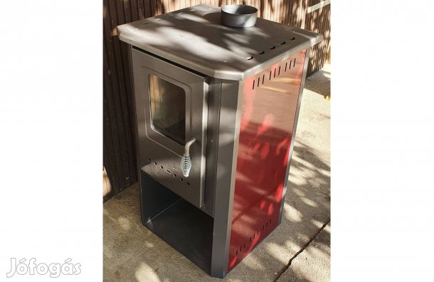 Új Thalia Pella kandalló, kályha (nagy ablakos, samott téglával)