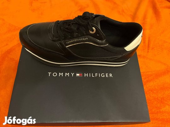 Új Tommy Hilfiger fekete-arany női sportcipő 41 41-es!