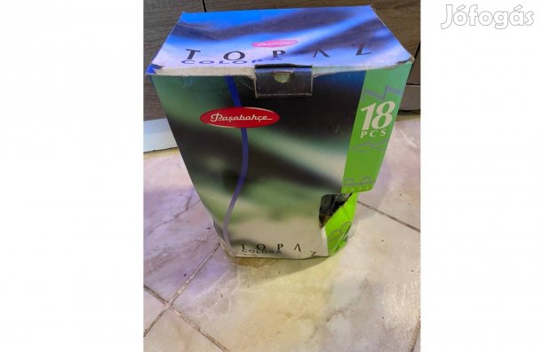 Új Topaz 18 db pohárkészlet vízes colás pohár készlet