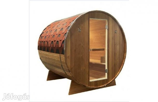 Új Tromsö XL kültéri szaunahordó, hatszemélyes