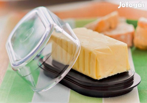 Új Tupperware Retró Kristály Reggeliző (vajtároló)