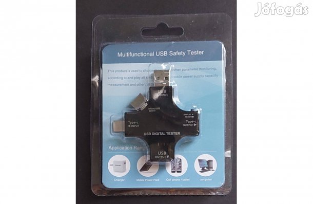 Új USB digitális teszter tesztelő USB Type-c LCD kijelző notebook