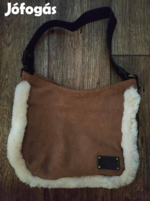 Új Ugg stílusú velúr bőr szőrme szegélyes táska