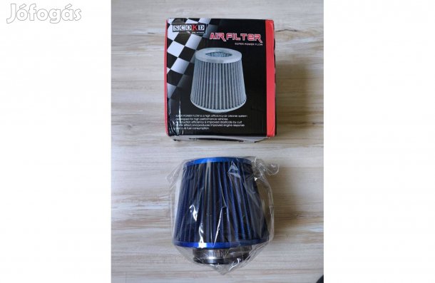 Új Univerzális Direkt sportlégszűrő levegő szűrő 76mm - kék -15cm