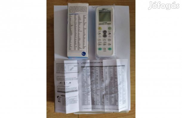 Új Univerzális Klíma távirányító 1000 géphez - háttér világítással