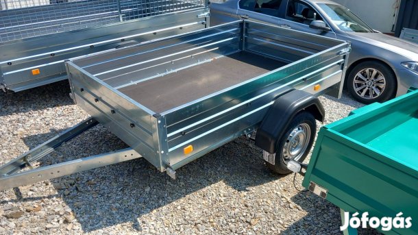 Új Utánfutó Készletről! 125x200 cm-es Laprugós, horganyzott, könnyű, H