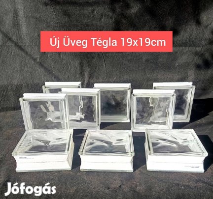 Uj Üveg tégla 9db eladó meg maradt bolti ár kint van