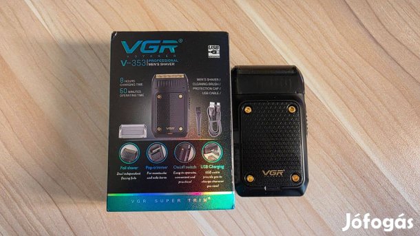 Új Vgr V-353 elektromos borotva szakállhoz és kontúrokhoz újratölthető