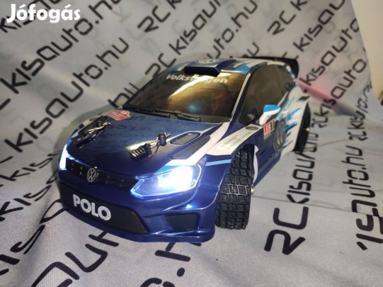 Új Volkswagen Polo WRC távirányítós autó - 45 km/h sebesség,1/14 méret