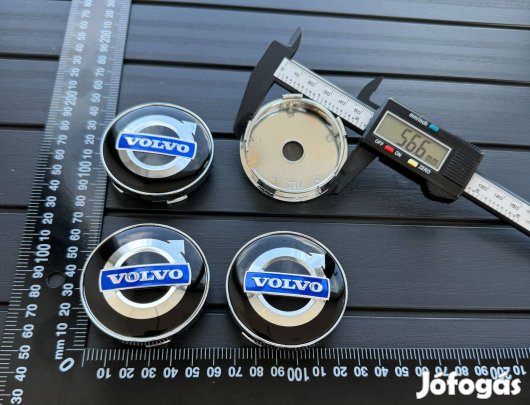 Új Volvo 60mm Felni Alufelni Kupak Közép Felnikupak Sapka Porvédő Feke