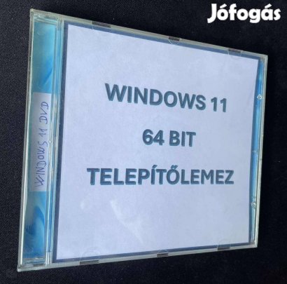 Új Windows 11 (64 bit) telepítőlemez, DVD