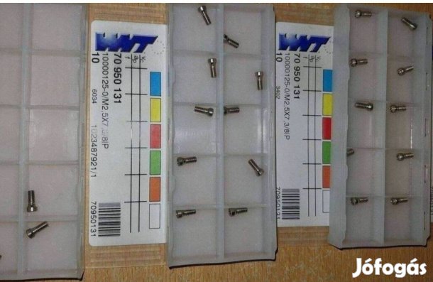 Új Wnt M2.5x7.3 lapkacsavarok eladók