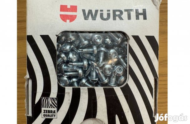Új Würth Pias Önfúró Csavar Laposfejű AW behajtás Minihegy