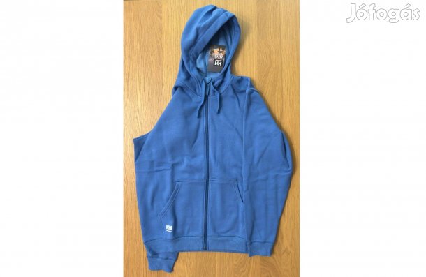 Új XL Helly Hansen Workwear Manchester Cipzáras Kapucnis Kék Pulóver