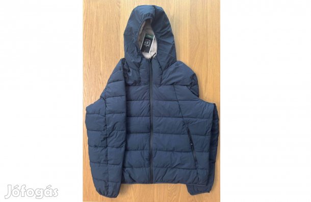 Új XXL Springfield Férfi Télikabát Téli Kabát Bélelt Sötétkék Kék 2XL