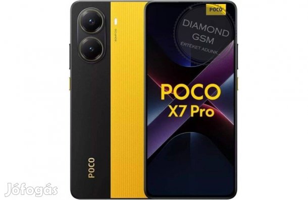 Új Xiaomi Poco X7 Pro 5G 512GB 12GB Dual, Sárga színben,