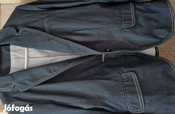 Új Yessica kék farmerszerű női blézer (42)