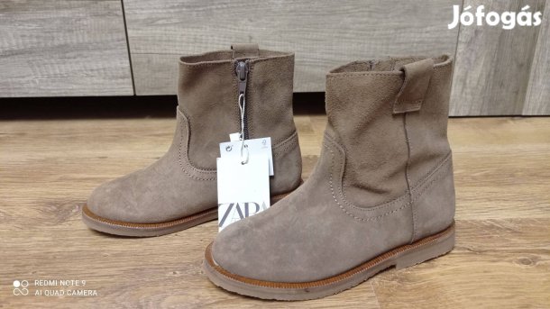 Új Zara bőr kislány lány lányka csizma 29