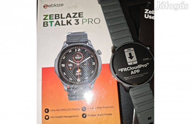 Új Zeblaze Btalk 3 Pro Amoled Okosóra fitness óra