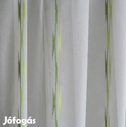 Új Zöld nyírt mintás függöny (4m x 175 cm)