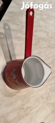 Új Zománcozott kávékiöntő páva mintás 